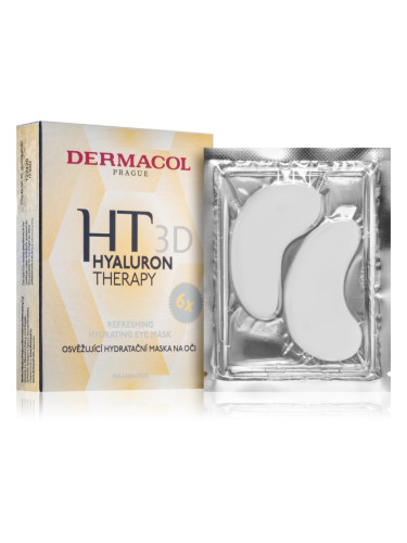 Dermacol Hyaluron Therapy 3D освежаваща хидратираща маска за очи 6x6 гр.