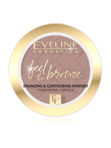 Eveline Cosmetics Feel The Bronze бронзираща и контурираща пудра цвят 01 Milky Way 4 гр.