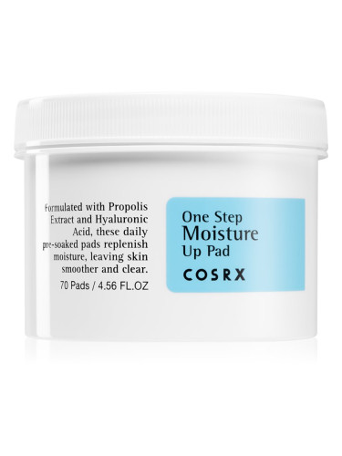 Cosrx One Step Moisture ексфолиращи тампони за лице с хидратиращ ефект 70 бр.