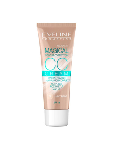 Eveline Cosmetics Magical Colour Correction CC крем SPF 15 цвят 50 Light Beige 30 мл.