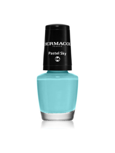 Dermacol Mini лак за нокти цвят 06 Pastel Sky 5 мл.