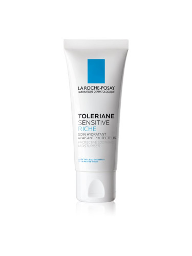 La Roche-Posay Toleriane Sensitive Rich пребиотичен хидратиращ крем за намаляване чувствителността на кожата на лицето 40 мл.