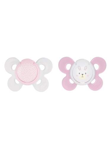 Chicco Physio Comfort 2-6 m биберон Girl-Dots/Rabbit 2 бр.