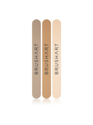 BrushArt Accessories Nail file set комплект пили за нокти цвят Beige 3 бр.