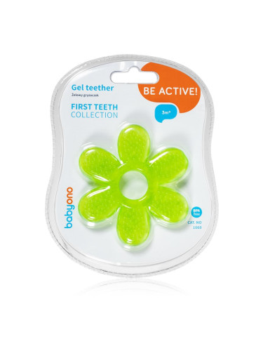 BabyOno Be Active Gel Teether гризалка Green Flower 1 бр.