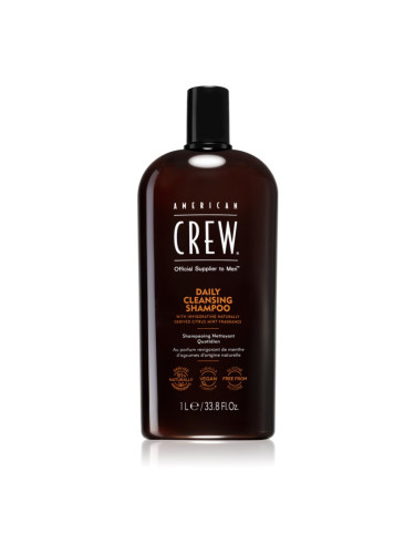 American Crew Daily Cleansing Shampoo почистващ шампоан за мъже 1000 мл.