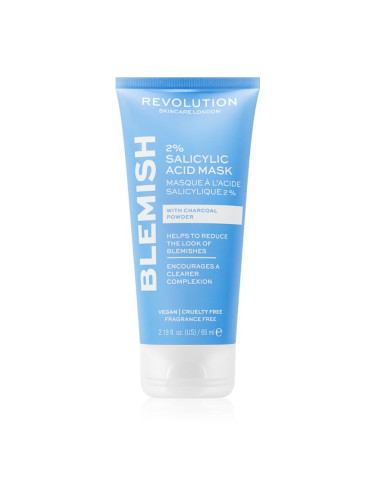 Revolution Skincare Blemish 2% Salicylic Acid почистваща маска с 2% салицилова киселина 65 мл.