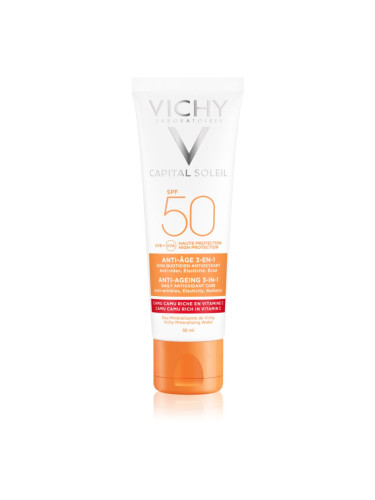 Vichy Capital Soleil защитен крем против стареене на кожата SPF 50 50 мл.