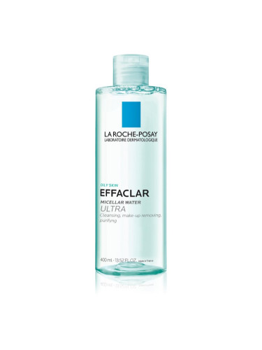 La Roche-Posay Effaclar Ultra почистваща мицеларна вода за проблемна кожа, акне 400 мл.