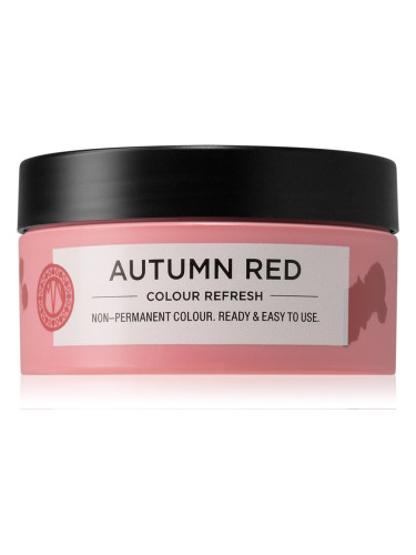 Maria Nila Colour Refresh Autumn Red нежна подхранваща маска без перманентни цветови пигменти издържа 4 – 10 измивания 6.60 100 мл.