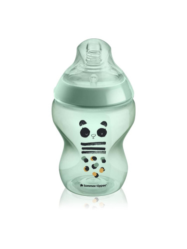 Tommee Tippee Closer To Nature Anti-colic Pip the Panda бебешко шише Slow Flow 0m+ 260 мл.
