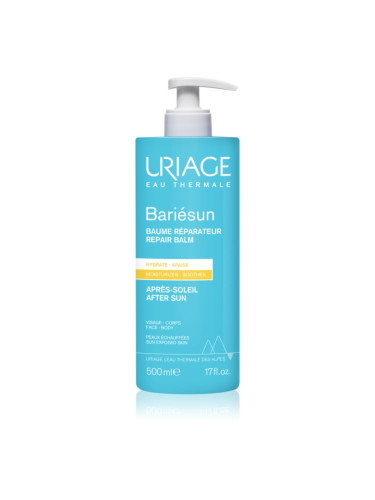 Uriage Bariésun Repair Balm регенериращ балсам за след слънчеви бани за лице и тяло 500 мл.