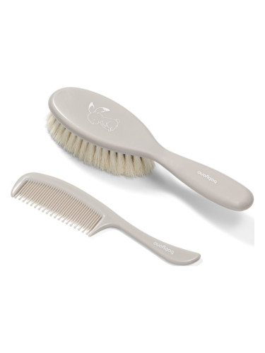 BabyOno Take Care Hairbrush and Comb комплект за деца от раждането им Gray