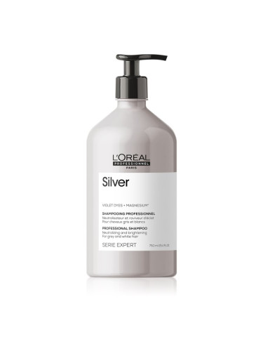 L’Oréal Professionnel Serie Expert Silver сребърен шампоан за сива коса 750 мл.