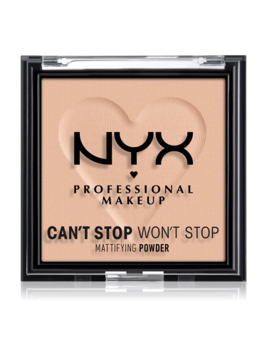 NYX Professional Makeup Can't Stop Won't Stop Mattifying Powder матираща пудра цвят 04 Meduim 6 гр.