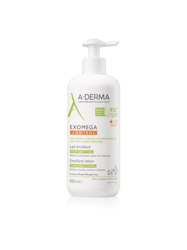 A-Derma Exomega Control Emollient Lotion тоалетно мляко за тяло против възпаление и сърбеж 400 мл.