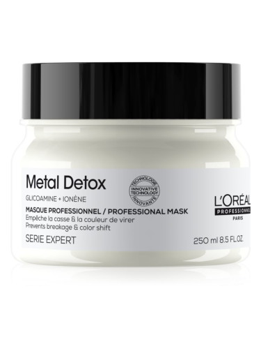 L’Oréal Professionnel Serie Expert Metal Detox дълбоко подхранваща маска за боядисана и увредена коса 250 мл.