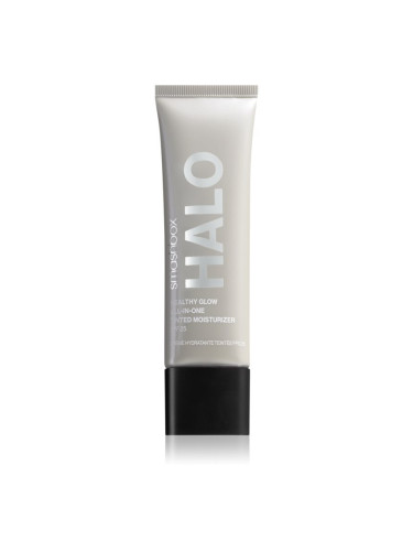 Smashbox Halo Healthy Glow All-in-One Tinted Moisturizer SPF 25 Mini тониращ и хидратиращ крем-гел с озаряващ ефект SPF 25 цвят Dark 12 мл.