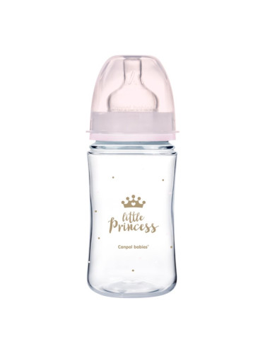 Canpol babies Royal Baby бебешко шише 3m+ Pink 240 мл.