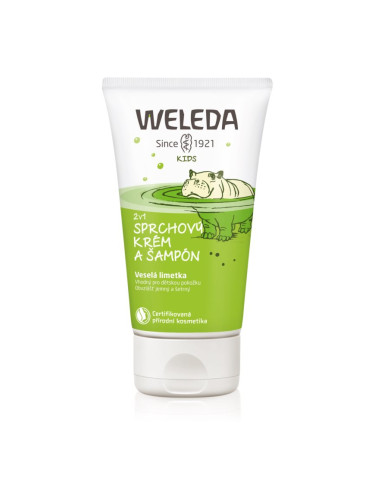 Weleda Kids Cheerful Lime душ-крем и шампоан за деца 2 в 1 150 мл.