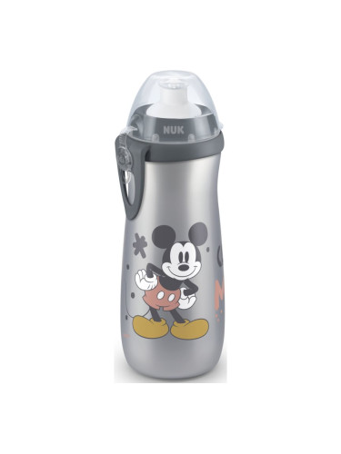 NUK First Choice Mickey Mouse детско шише 36m+ Grey 450 мл.