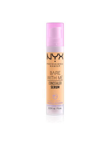 NYX Professional Makeup Bare With Me Concealer Serum овлажняващ коректор 2 в 1 цвят 05 Golden 9,6 мл.