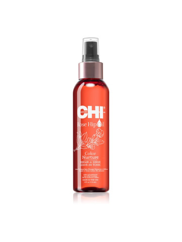 CHI Rose Hip Oil Repair and Shine Leave-in тоник за боядисана и увредена коса 118 мл.