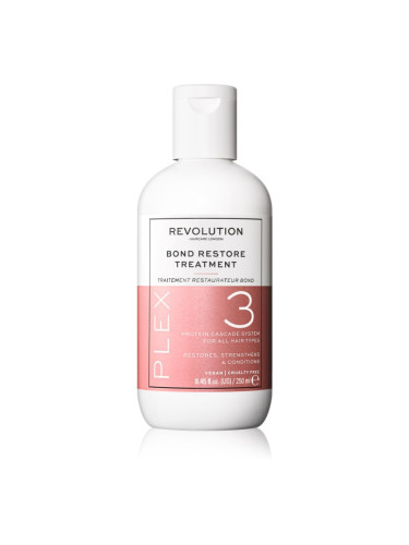 Revolution Haircare Plex No.3 Bond Restore Treatment интензивна грижа за коса за суха и увредена коса 250 мл.