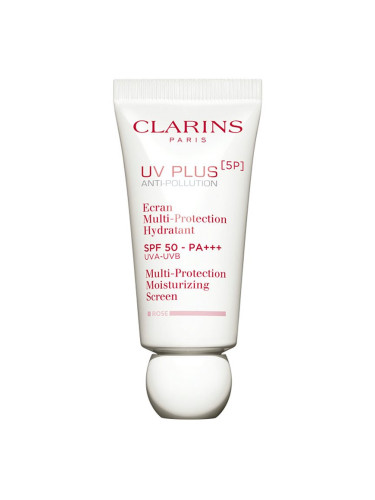 Clarins UV PLUS [5P] Anti-Pollution Rose хидратиращ флуид SPF 50 30 мл.