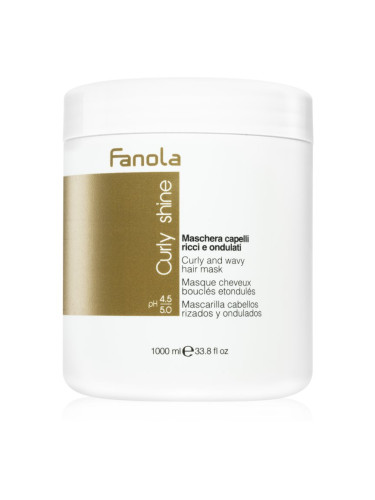 Fanola Curly Shine подхранваща маска за чуплива и къдрава коса 1000 мл.