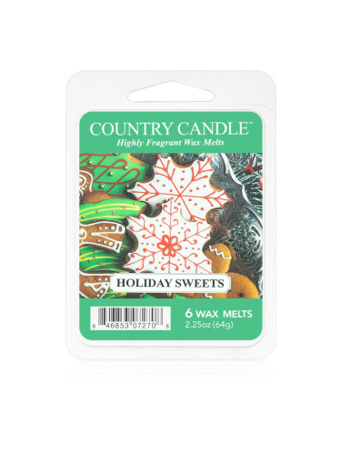 Country Candle Holiday Sweets восък за арома-лампа 64 гр.