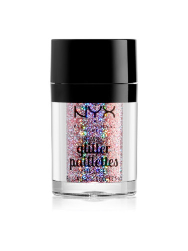 NYX Professional Makeup Glitter Goals металически брокат за лице и тяло цвят 03 Beauty Beam 2.5 гр.