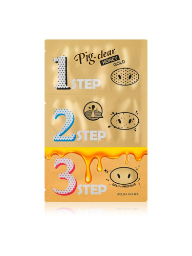 Holika Holika Pig Nose Honey Gold почистваща лепенка за запушени пори по носа 1 бр.
