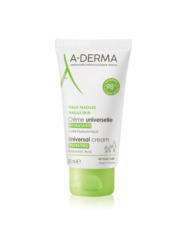 A-Derma Universal Cream универсален крем с хиалуронова киселина 50 мл.