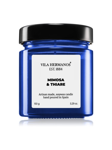 Vila Hermanos Apothecary Cobalt Blue Mimosa & Thiare ароматна свещ 150 гр.