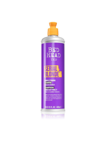 TIGI Serial Blonde Purple Toning Shampoo лилав тониращ шампоан за блонд коса и коса с кичури 400 мл.