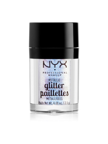 NYX Professional Makeup Glitter Goals металически брокат за лице и тяло цвят 05 Lumi-lite 2.5 гр.