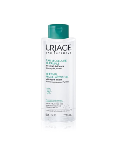 Uriage Hygiène Thermal Micellar Water - Combination to Oily Skin мицеларна почистваща вода за комбинирана към мазна кожа 500 мл.
