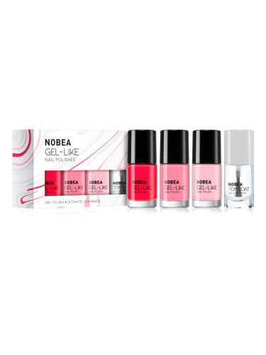 NOBEA Day-to-Day 4-Piece Gel-like Nail Polish set комплект лак за нокти Ultimate Lemonade