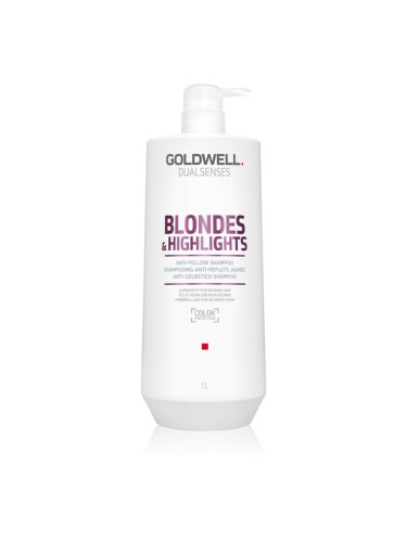 Goldwell Dualsenses Blondes & Highlights шампоан за руса коса неутрализиращ жълтеникавите оттенъци 1000 мл.