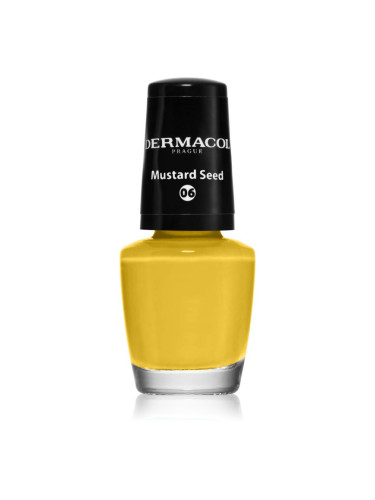 Dermacol Mini лак за нокти цвят 06 Mustard Seed 5 мл.