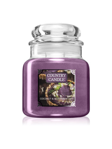 Country Candle Coconut & Blueberry Tart ароматна свещ 453 гр.