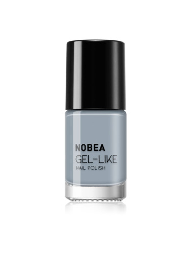 NOBEA Day-to-Day Gel-like Nail Polish лак за нокти с гел ефект цвят Cloudy grey #N10 6 мл.