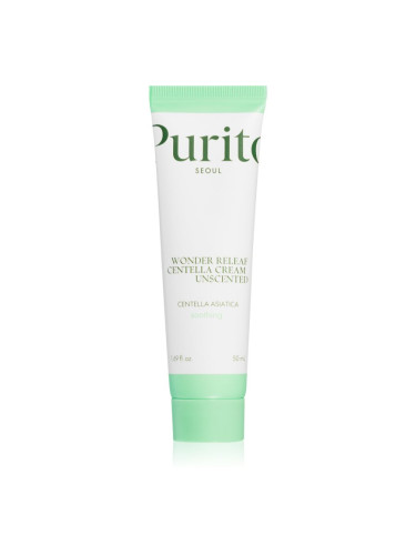 Purito Wonder Releaf Centella Cream Unscented регенериращ крем за успокояване на кожата 50 мл.