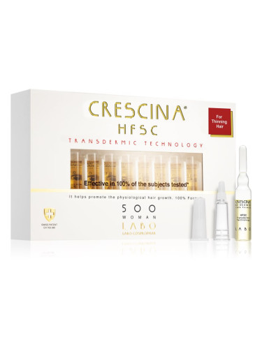 Crescina Transdermic 500 Re-Growth грижа за растеж на косата за жени 20x3,5 мл.