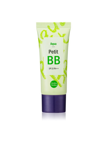 Holika Holika Petit BB Aqua тониращ ВВ крем за чувствителна и нетолерантна кожа по лицето SPF 25 30 мл.