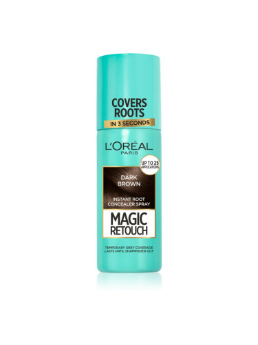 L’Oréal Paris Magic Retouch спрей за мигновено прикриване на израснала коса цвят Dark Brown 75 мл.