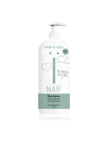 Naif Baby & Kids Shampoo нежен почистващ шампоан за деца 500 мл.