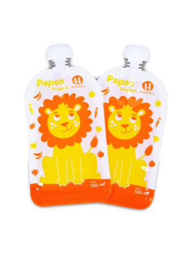Petite&Mars Papoo детски храни в пауч опаковка Lion 6x150 мл.