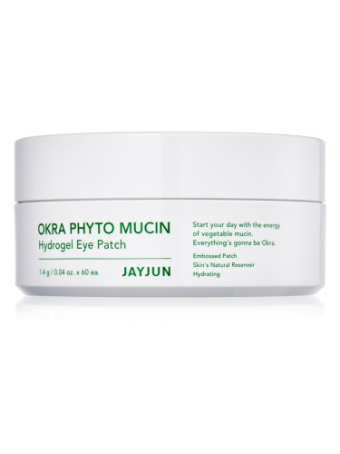 Jayjun Okra Phyto Mucin хидрогелова маска за зоната около очите 60 бр.